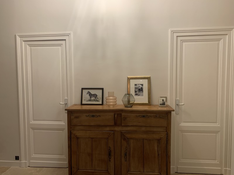 Restauration d'un buffet ancien de ferme en merisier