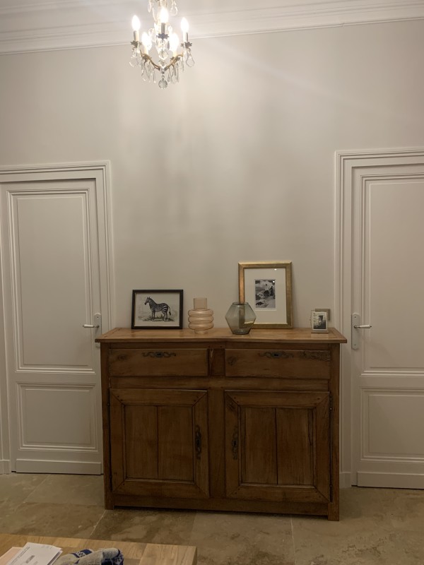 Restauration d'un buffet ancien de ferme en merisier